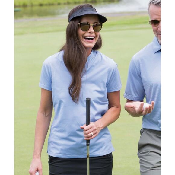 Storm Creek Women’s Visionary II Solid Short Sleeve Polo – Size M - Blue - Picture 5 of 10